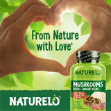 Logo végan bio Naturelo, sans ingrédients d’origine animale.