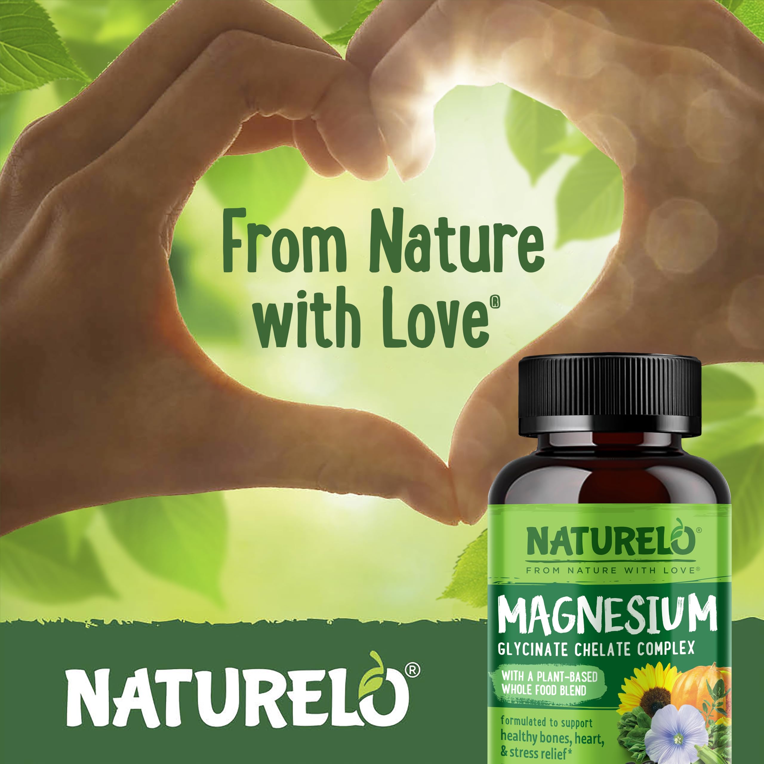 NATURELO Magnésium glyciné chélaté – emballage vert