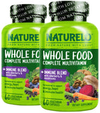 Naturelo Multivitamine entier Immu bouteille: soutien potentiel des défenses naturelles quotidiennes.