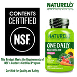 NATURELO Multivitamine Quotidienne, icône vegan et sans GMO, choix biodisponibles