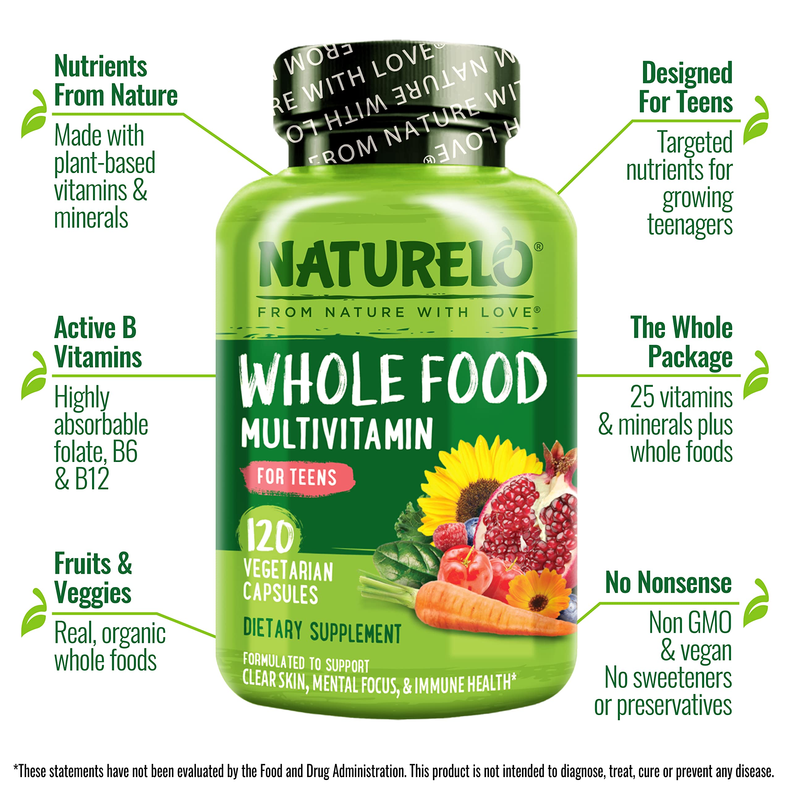 Gélules végétales Naturelo Ados – vitamine D3 d’origine végétale