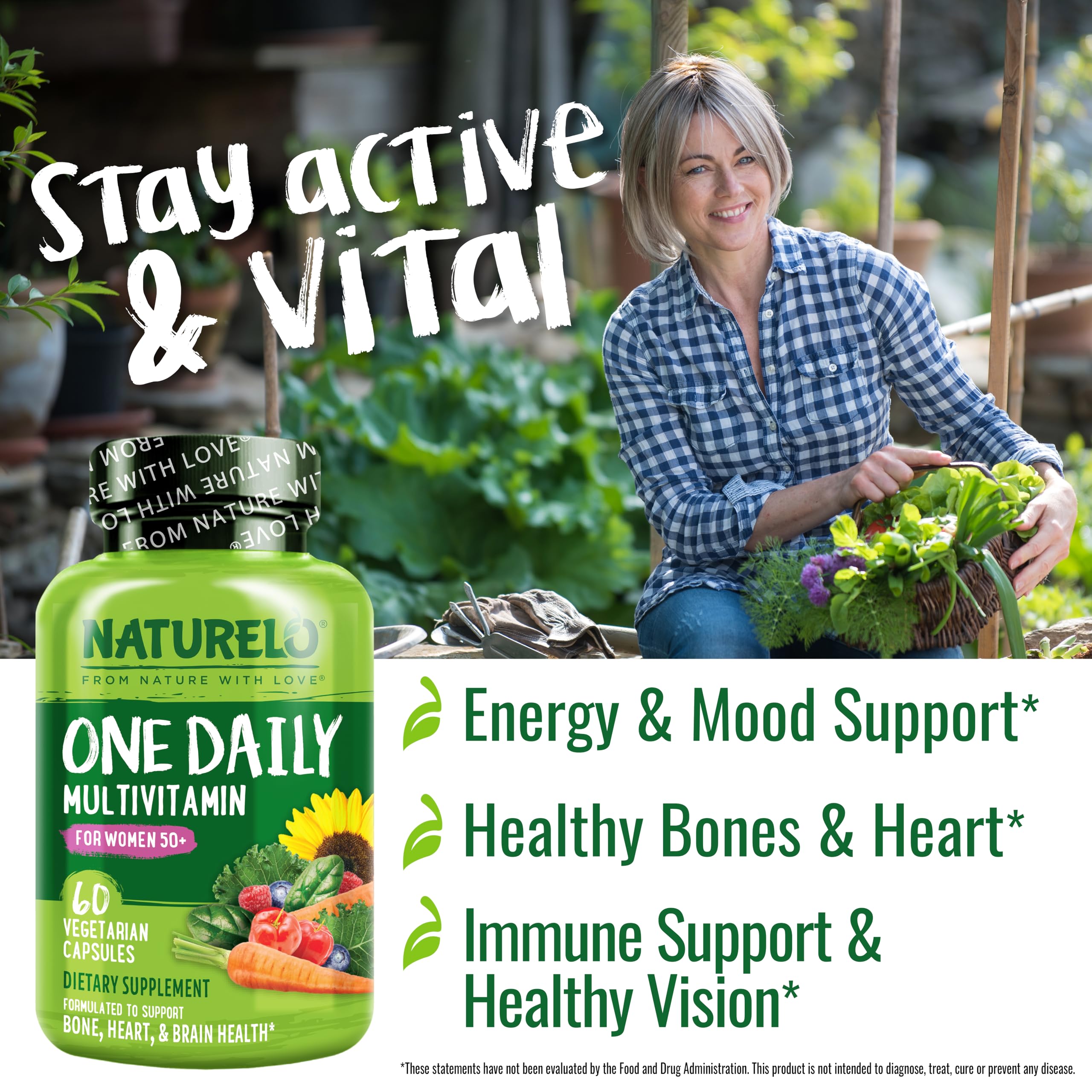 NATURELO One Daily – Étiquette: profil nutritionnel clair pour l’achat.