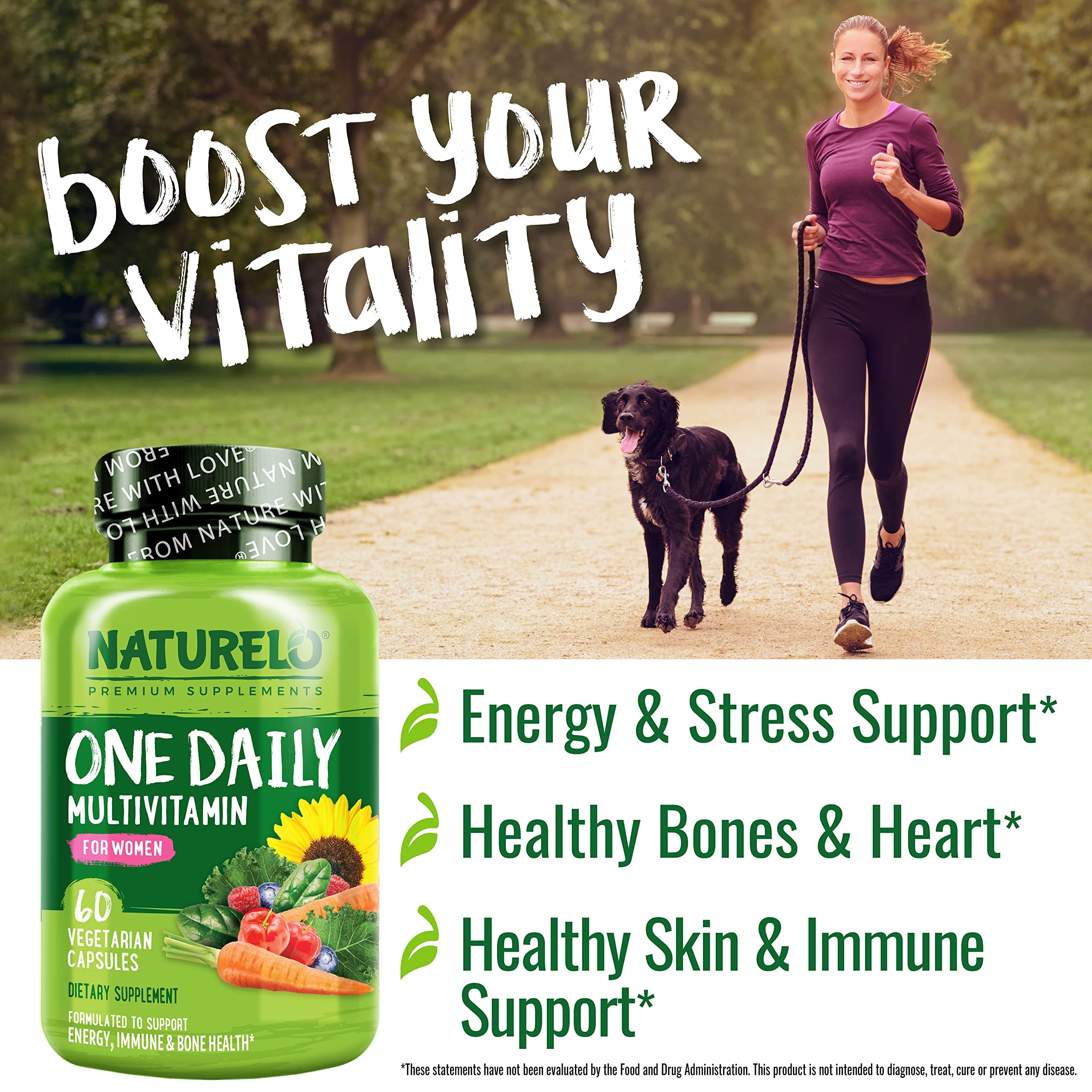 Naturelo One Daily Women Multivitamin – packaging et présentation pratique