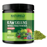 Naturelo Poudre Greens Crues emballage clair et informatif