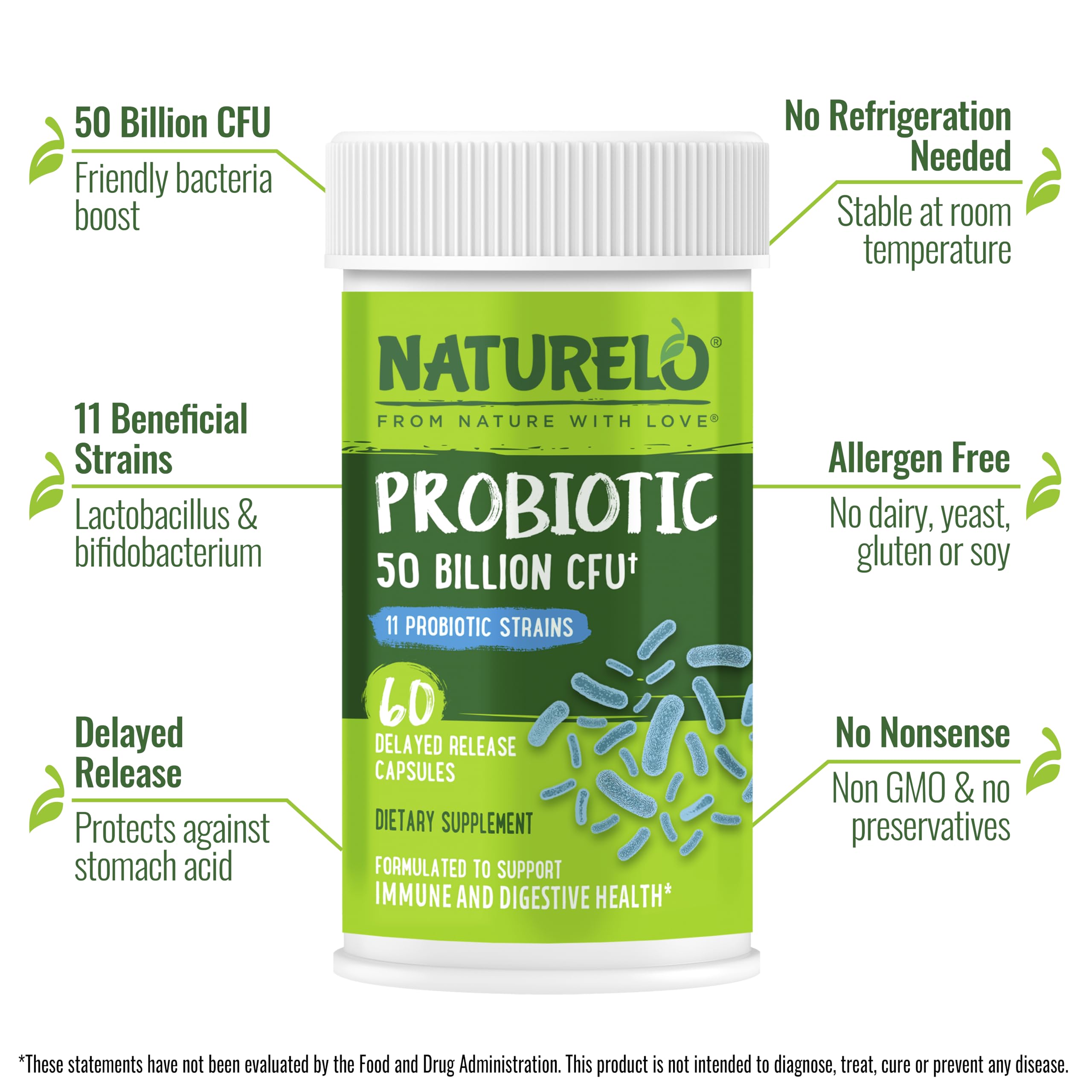 Naturelo Probiotiques: 11 souches dans une bouteille adaptée à l’usage quotidien