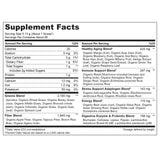 Ingrédients 36 super-aliments: spiruline et légumes-feuilles.