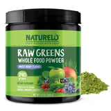 Naturelo Raw Greens en bouteille, soutien énergétique naturel pour votre journée