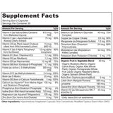 NATURELO Teen Multivitamin – ingrédients végétaux et D3 issu de lichen pour une source naturelle.