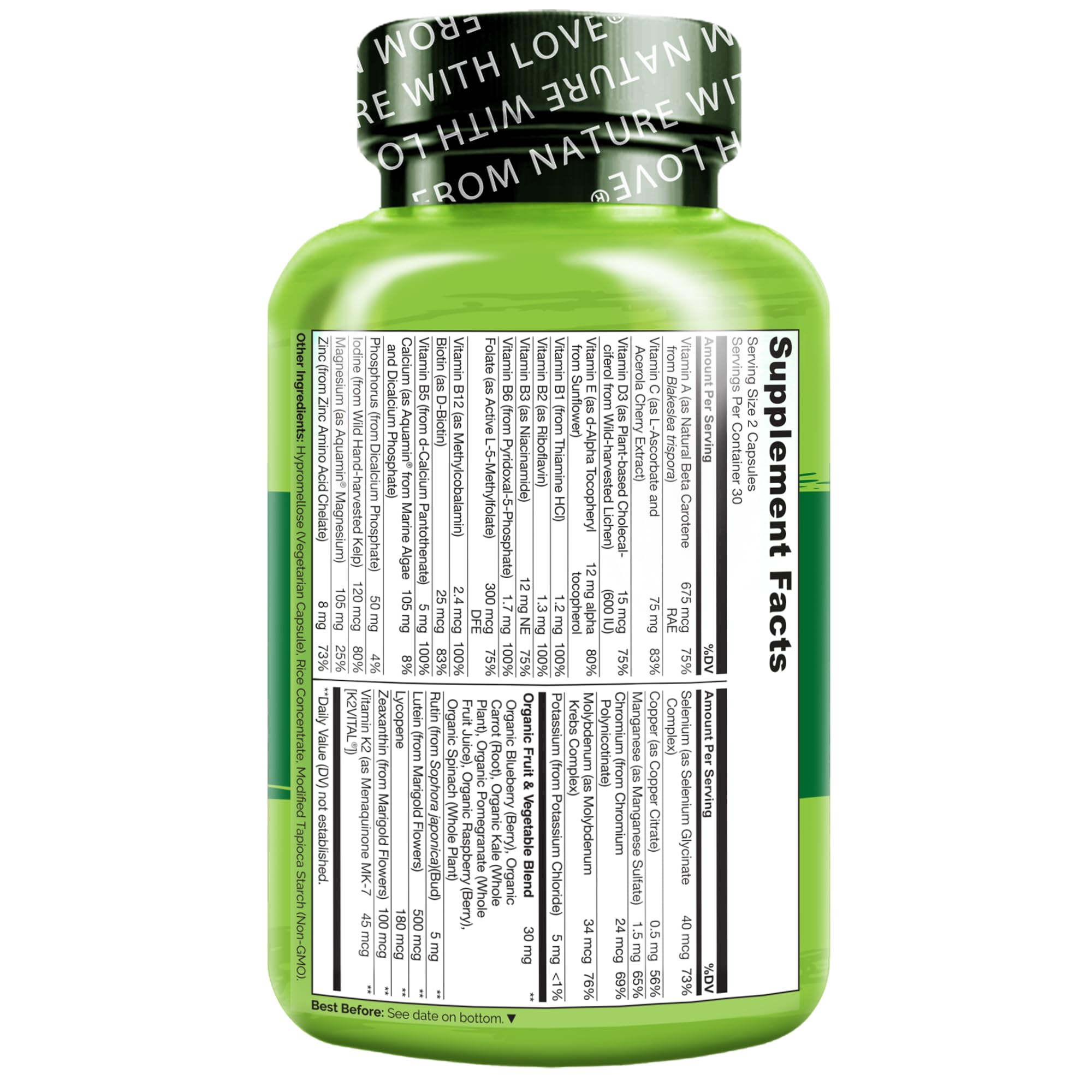 NATURELO Teen Multivitamin – conseils d'utilisation quotidiens pour soutenir énergie et croissance.