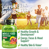 NATURELO Teens – meilleure biodisponibilité grâce à des vitamines activées