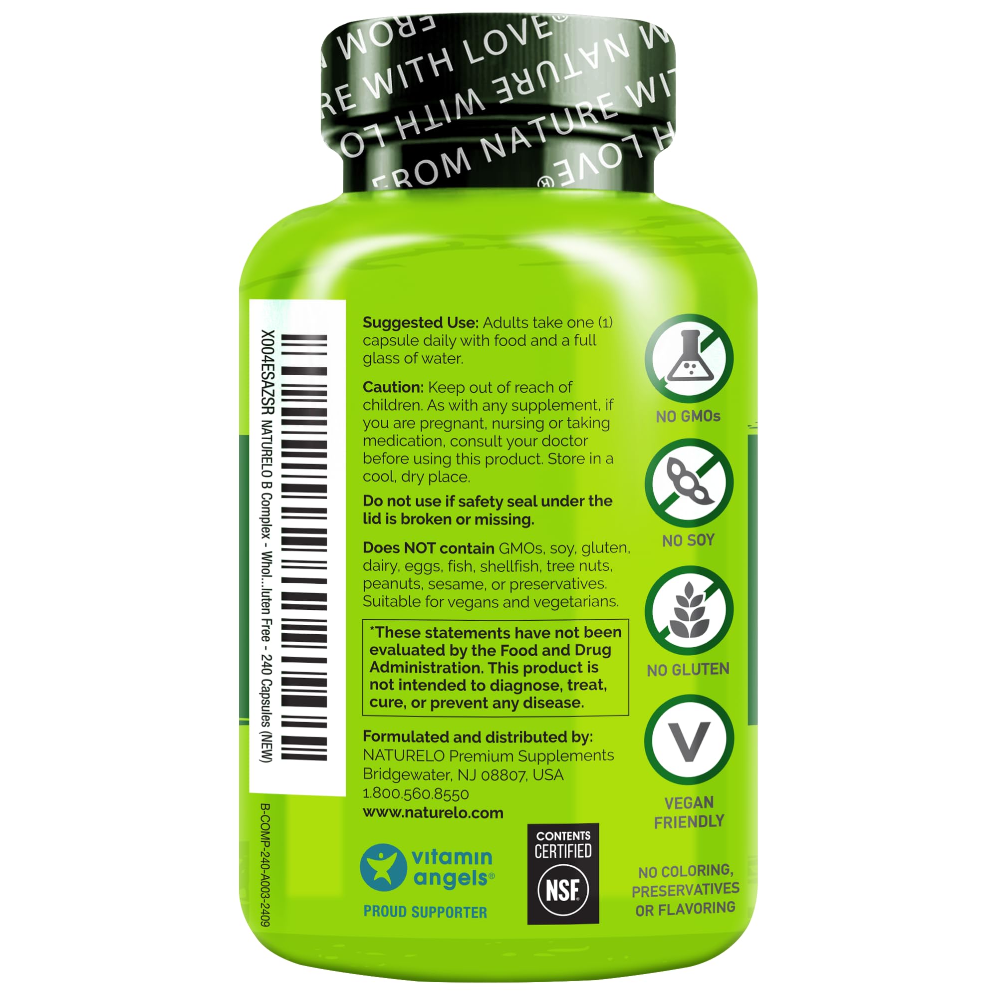 NATURELO Vitamin B Complexe — fiche produit, usage quotidien et bien-être.