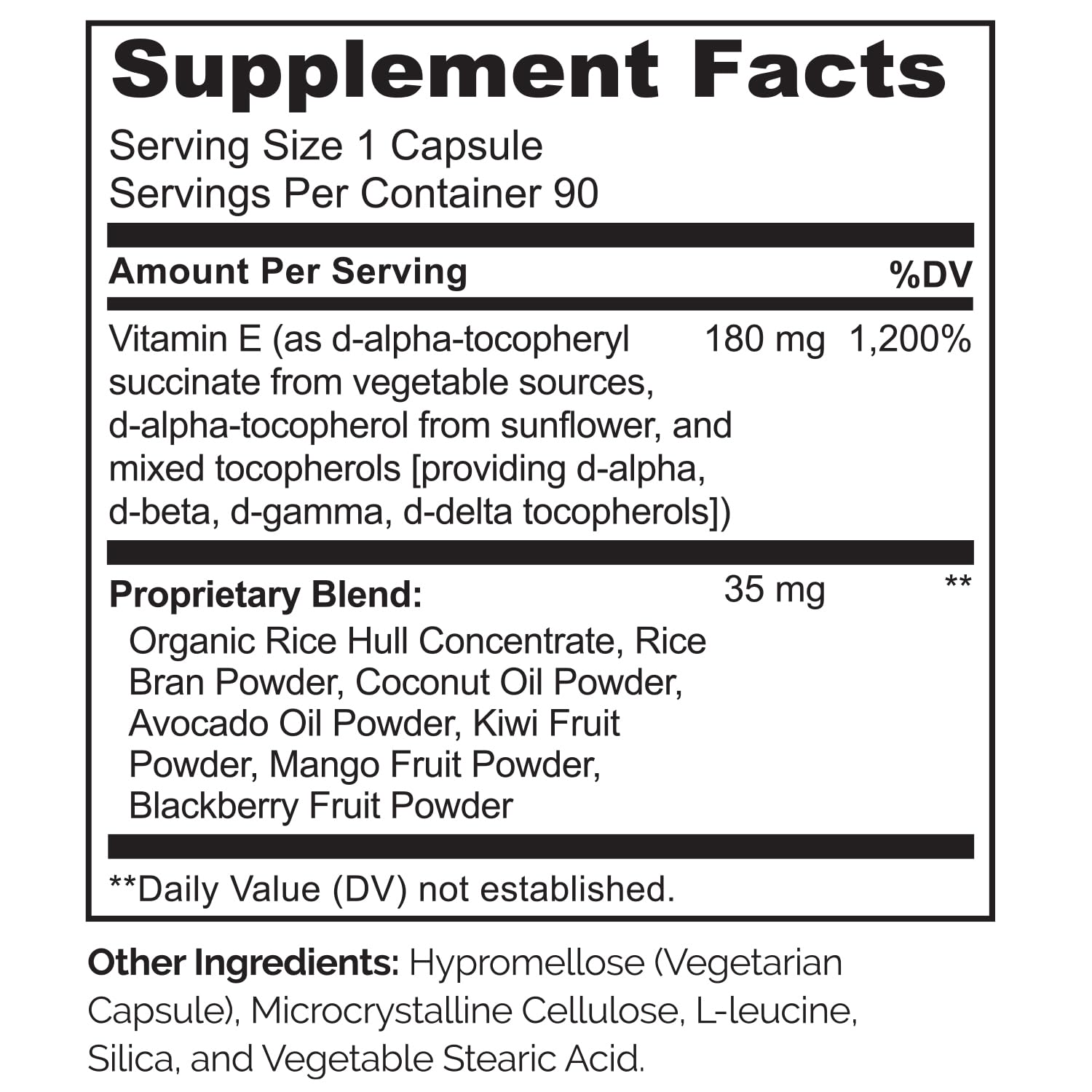 NATURELO Vitamine E – flacon et capsules, routine beauté et bien-être.