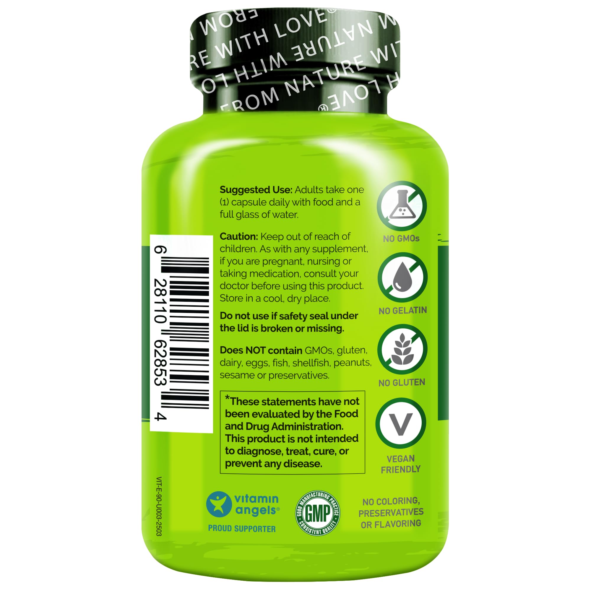NATURELO Vitamine E – utilisation quotidienne dans la routine santé.