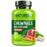 Naturelo vitamines pour enfants gommes au goût fruits bio, soutien énergie quotidien