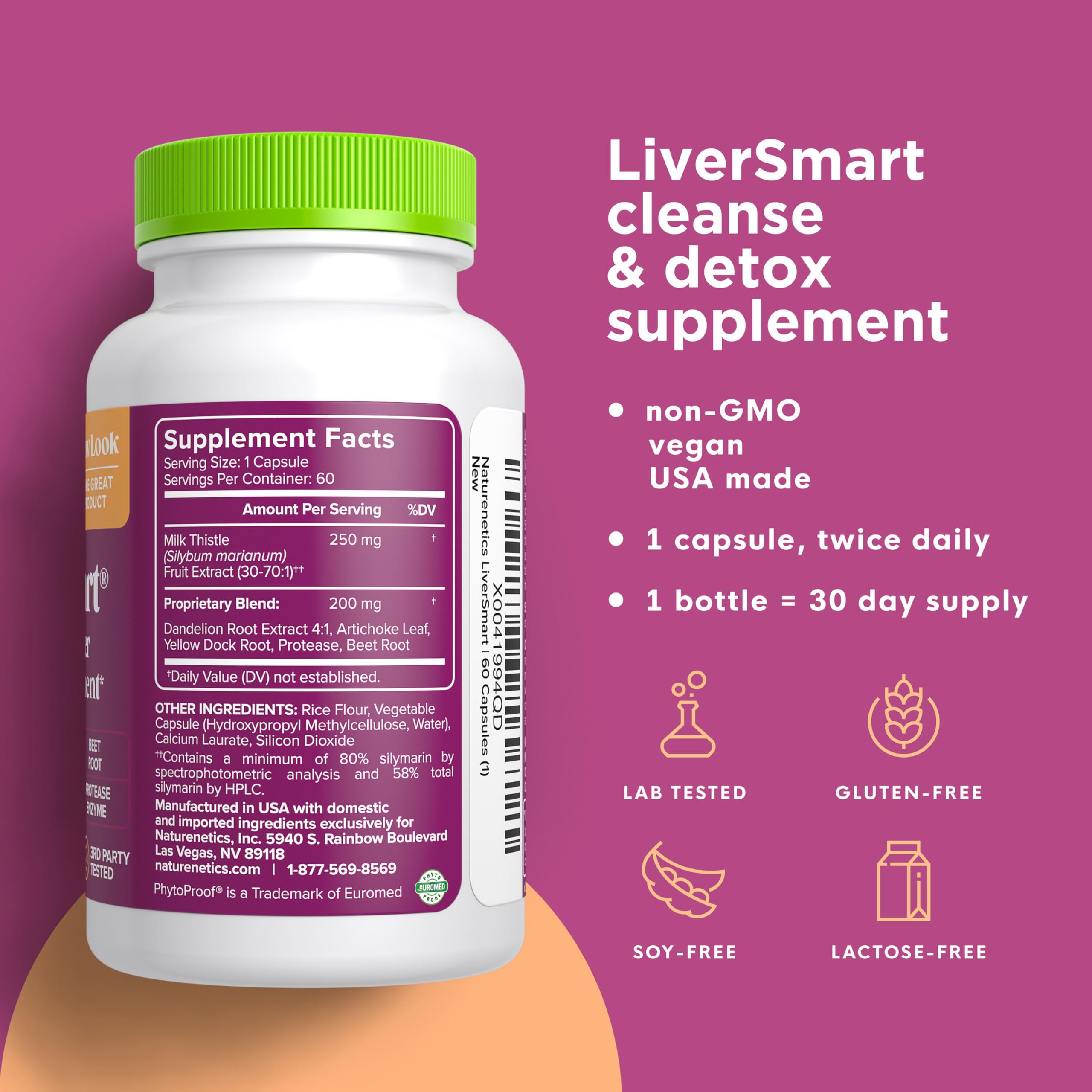Extrait silymarine 80% – flacon, équilibre des enzymes et digestion