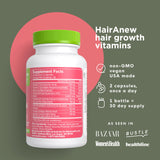 HairAnew comprimés capsules faciles à avaler pour la routine quotidienne.