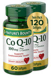 Nature's Bounty CoQ10 Plus L-Carnitine, flacon visible, soutien énergie potentielle et antioxydants.