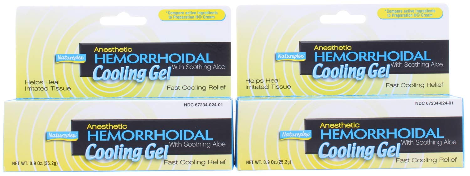 Natureplex gel hémorroïdal refroidissant, application externe apaisante pour démangeaisons.