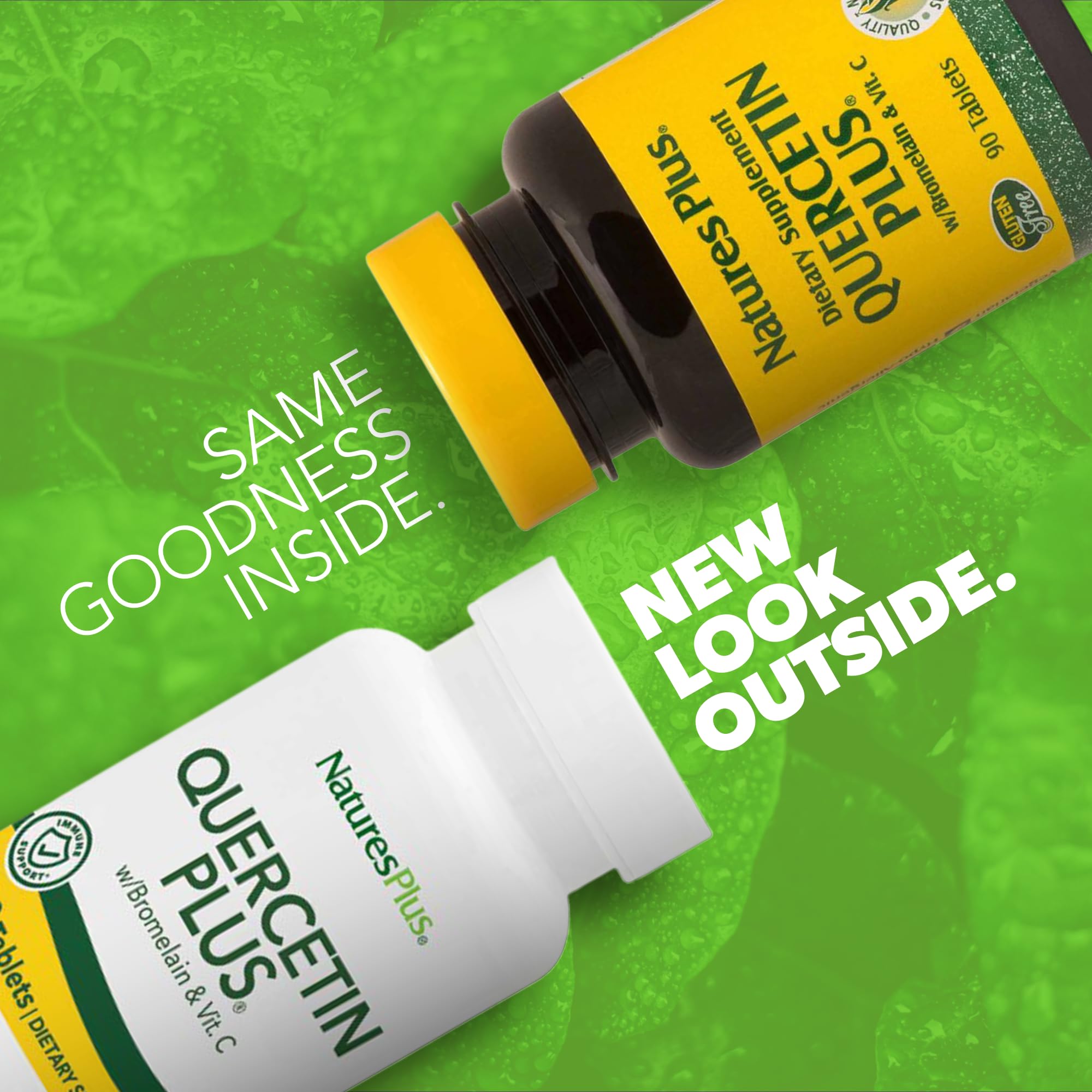 NaturesPlus Quercetine Plus — capsules pratiques pour un apport naturel.