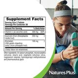 NaturesPlus Quercetine Plus — conseils d’utilisation imprimés sur l’emballage.