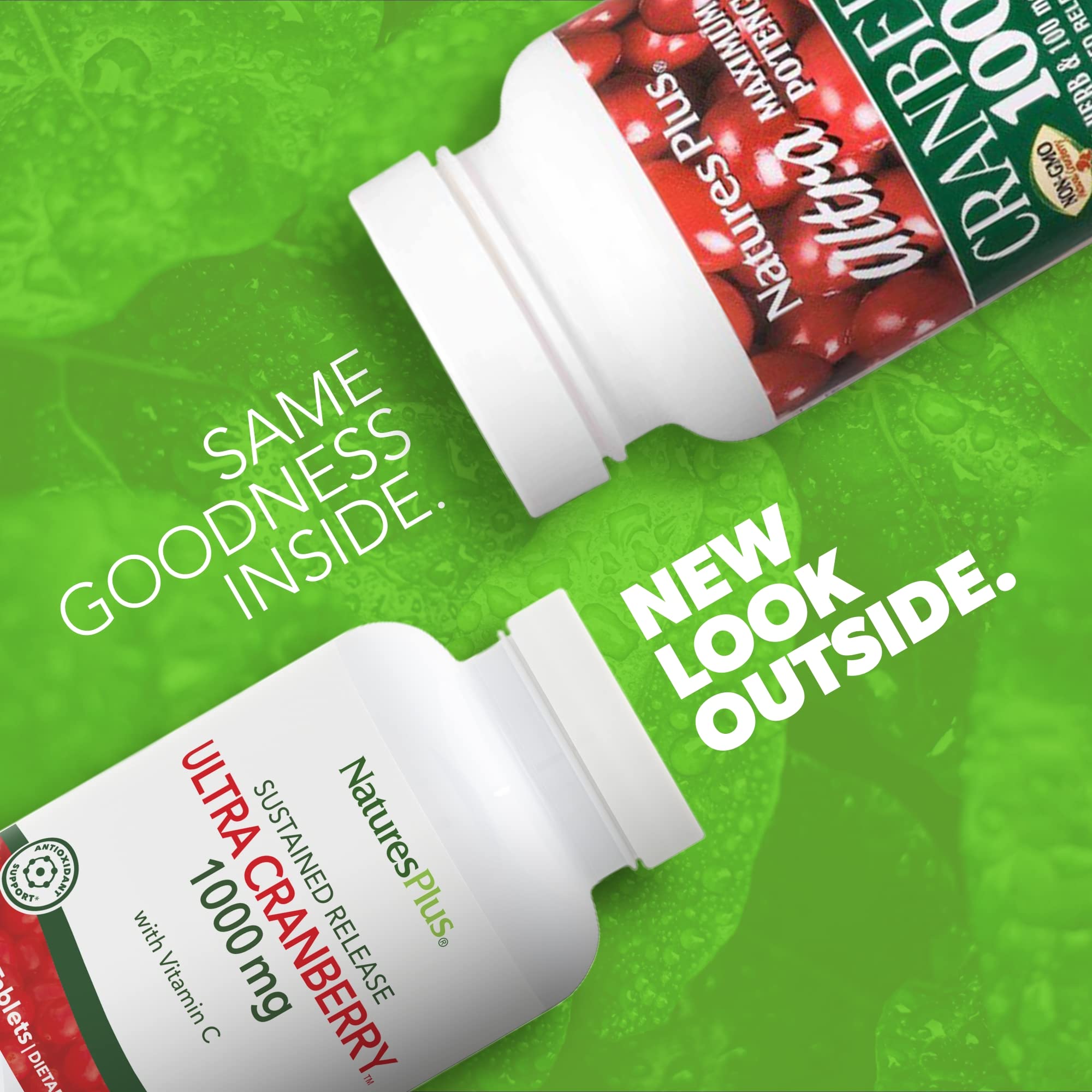 NaturesPlus Ultra Cranberry 1000 - gélules prêtes pour une routine quotidienne.