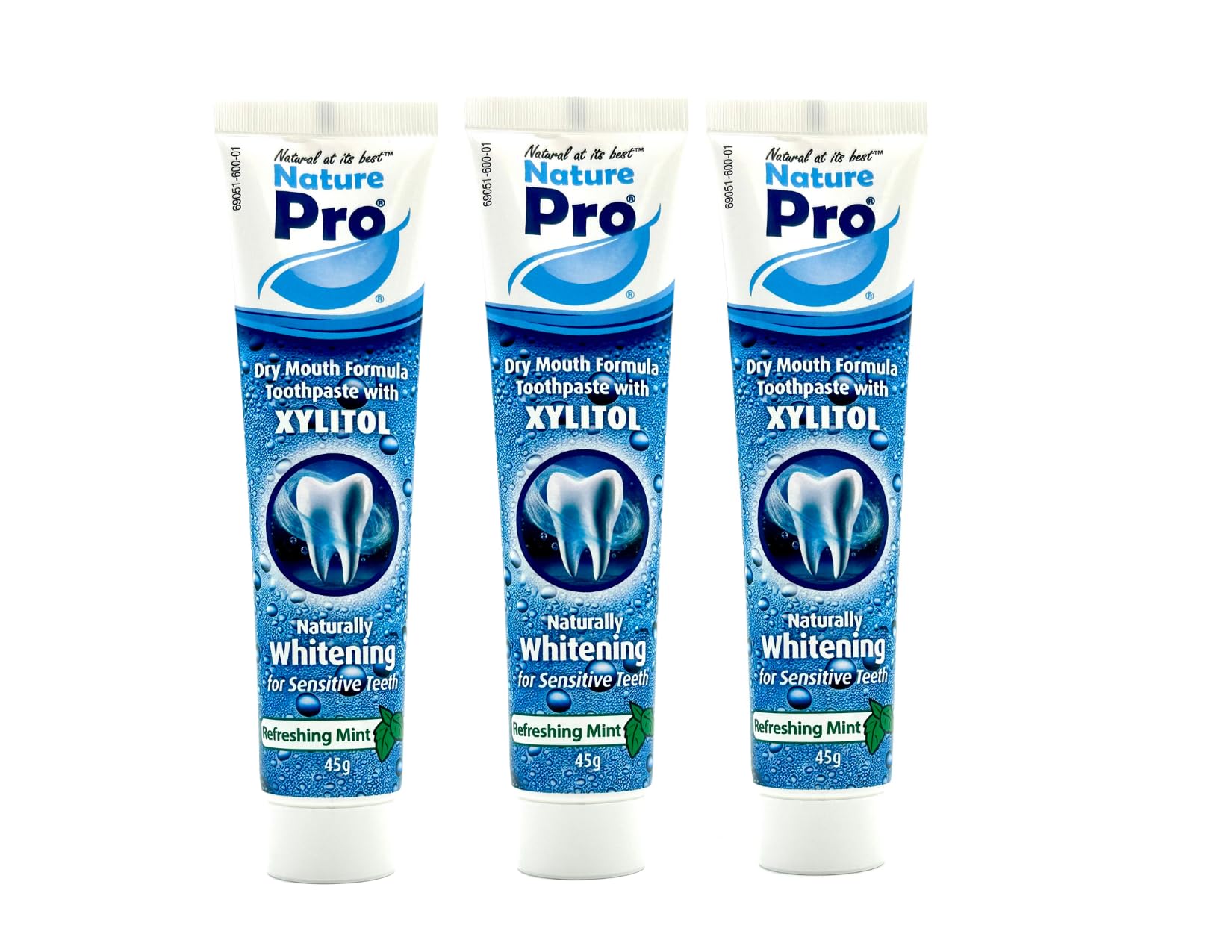 NaturePro Dentifrice Bouche Sèche, emballage pratique pour le déplacement et le quotidien