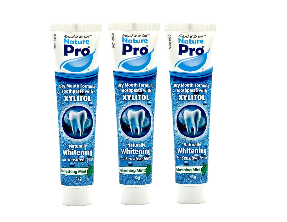 NaturePro Dentifrice Bouche Sèche, emballage pratique pour le déplacement et le quotidien