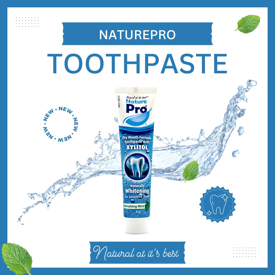 NaturePro Dentifrice Bouche Sèche, format voyage pratique pour déplacements