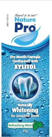 NaturePro Dentifrice Bouche Sèche, menthe fraîche offrant une sensation longue durée