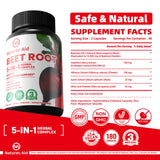 Natures Aid Betterave - capsules: format pratique pour énergie et endurance.