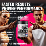Gommes Creatine Natures Aid, sans gluten adaptées à certains régimes.