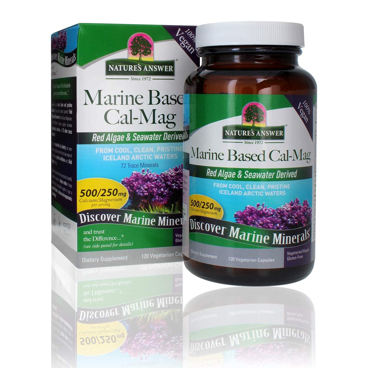Nature's Answer calcium magnésium capsules – la bouteille prête à l’emploi pour usage quotidien