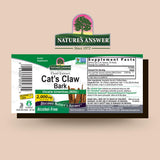 Extrait Cat's Claw sans alcool Nature's Answer, utilisation quotidienne
