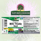 Nature's Answer extrait-liquide chardon-marie : extraction à froid et absorption rapide.