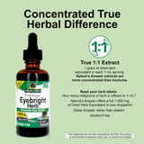 Nature's Answer Eyebright sans gluten et végan pour une routine bien-être.