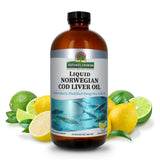 Nature's Answer huile de foie de morue - bouteille: apport oméga-3 et vitamines A et D