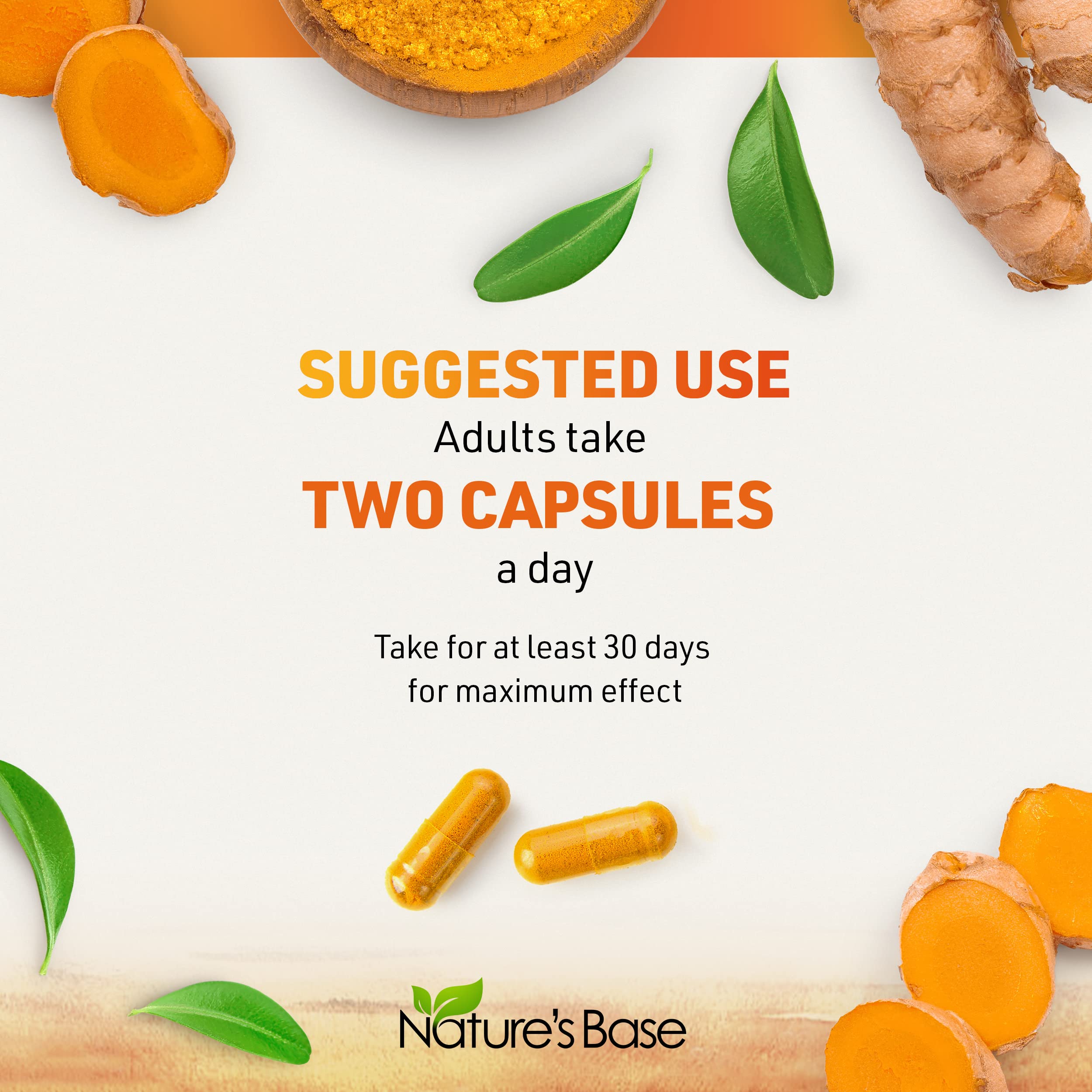 Nature's Base Curcuminoïdes 95% – concentration élevée pour les curcuminoïdes.