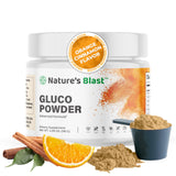 NATURES BLAST Gluco-Powder en bouteille, soutien énergie et métabolisme.