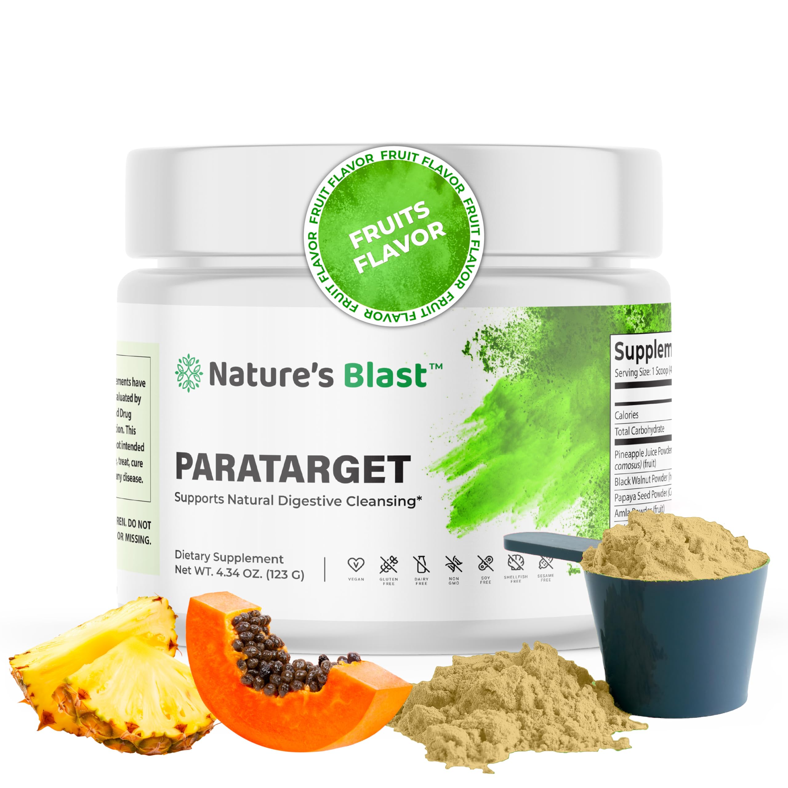 NATURES BLAST ParaTarget: poudre digestive fruitée soutient l'équilibre intestinal.