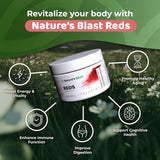 NATURES BLAST Reds - poudre rouge prête à être ajoutée.