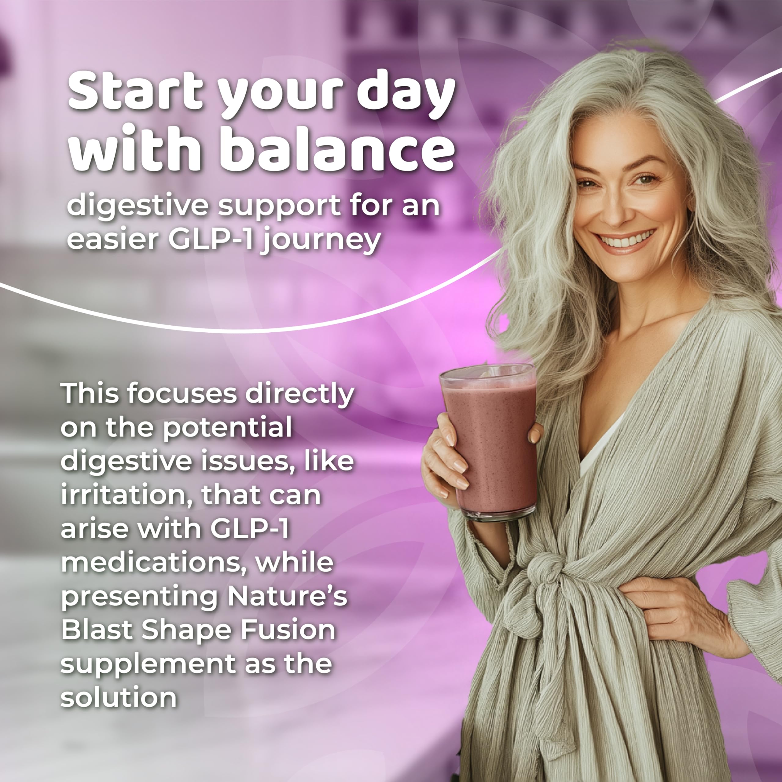 NATURES BLAST Shape Fusion, cuillère-doseuse: dosage précis pour une utilisation quotidienne pratique.