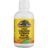 Nature's Blend Calcium Citrate D3, bouteille bleue, alternative pratique aux pilules