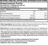 Nature's Blend calcium citrate myrtille, étiquette sans gluten, formule adaptée.