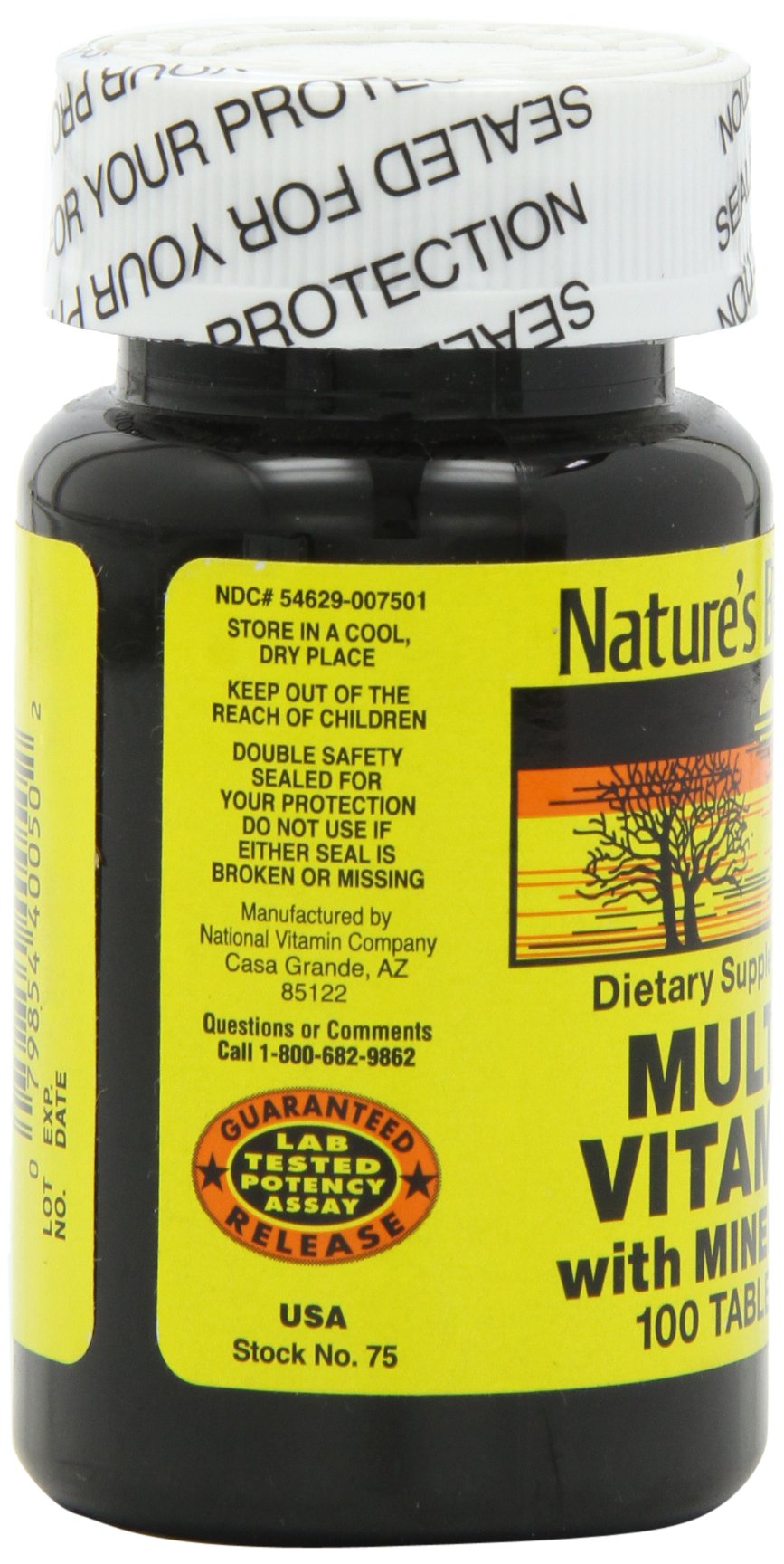 Nature's Blend NAT B Multivitamin, boîte compacte prête à emporter
