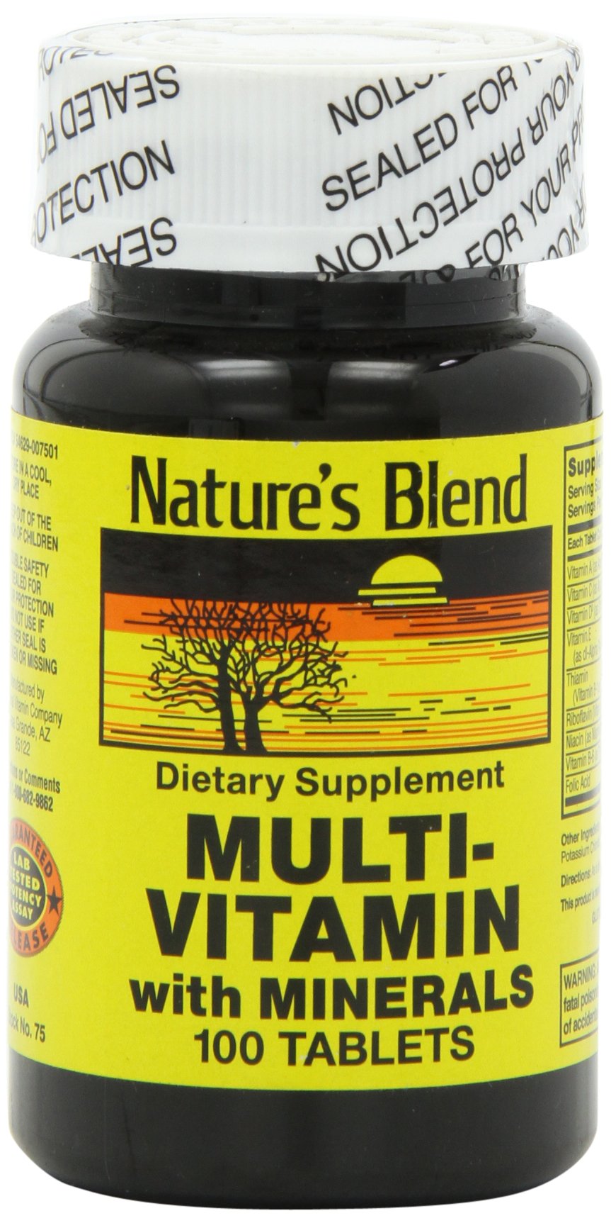 Nature's Blend NAT B Multivitamin, bouteille, soutien énergétique quotidien