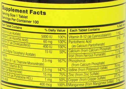 Nature's Blend NAT B Multivitamin, présentation attirante en magasin