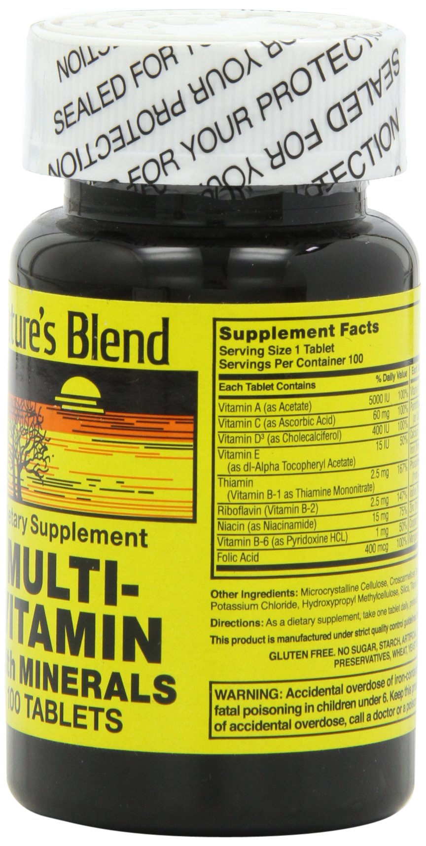 Nature's Blend NAT B Multivitamin, tablettes, dose pratique et complète