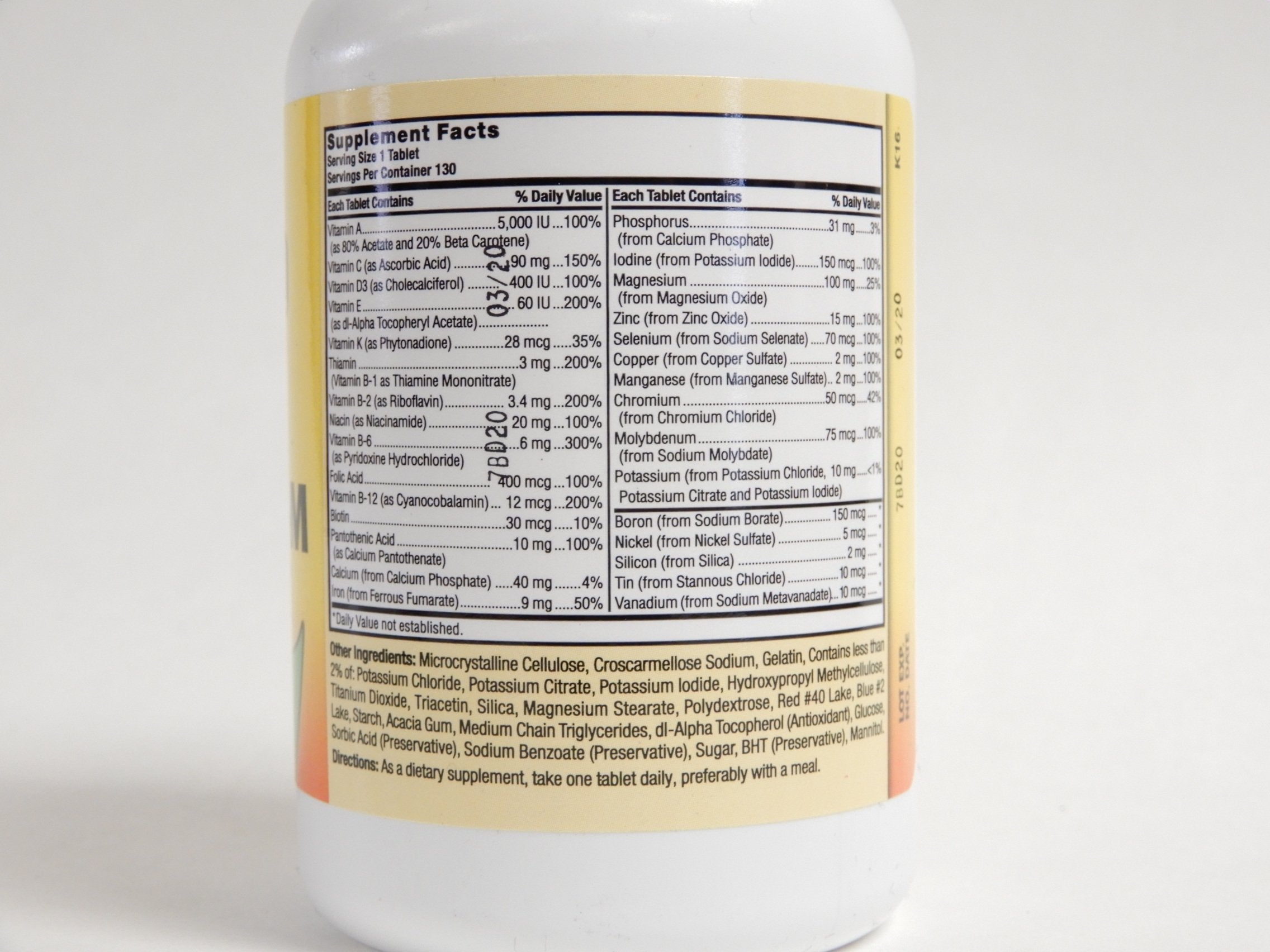 Nature's Blend NAT B Super THERA Vite M 130 – gélules faciles à prendre au quotidien