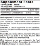 Nature's Blend NAT B VIT D3 TB 1000IU 100 — soutien potentiel au quotidien pour l'énergie et le métabolisme.