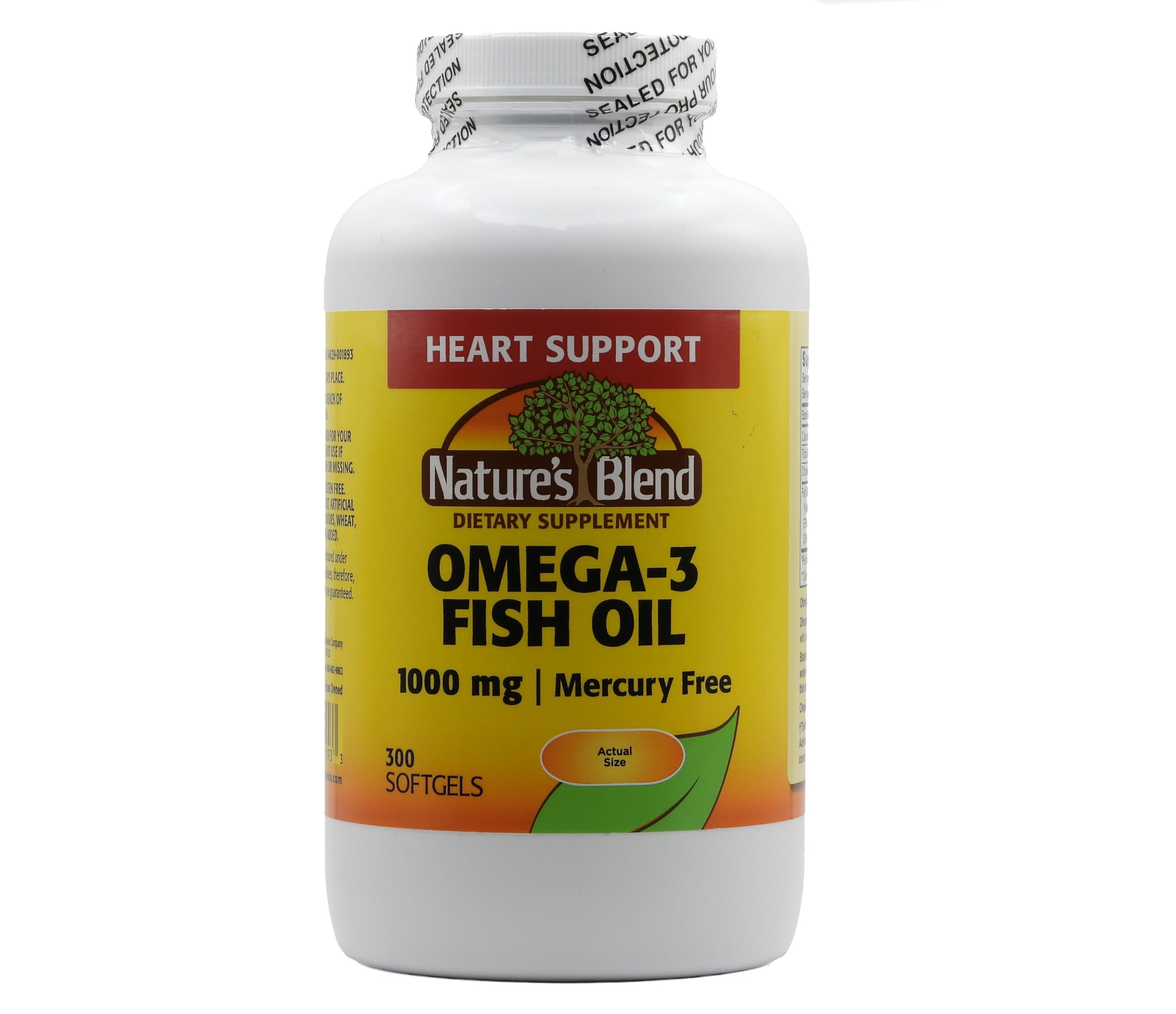 Nature's Blend oméga-3 huile poisson bouteille: routine bien-être quotidienne